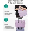image:imageBAGSMART Crush Tote Bag for Women 20L Puffer Work Tote with Zipper Travel Essentials Quilted Nurse Hospital BagLavender