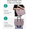 image:imageBAGSMART Crush Tote Bag for Women 20L Puffer Work Tote with Zipper Travel Essentials Quilted Nurse Hospital BagLilac