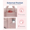 image:imageBAGSMART Crush Tote Bag for Women 20L Puffer Work Tote with Zipper Travel Essentials Quilted Nurse Hospital BagPink