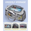 image:imageBAGSMART Gym Bag 31L Sports Travel Duffle Bag With Shoe Compartment Waterproof Gym Duffel Bag for MenampWomen Travel Carry On Weekender Workout Bag Grey
