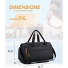 image:imageBAGSMART Gym Bag for Men 31L Sports Travel Duffle Bag With Shoe Compartment Waterproof Gym Duffel Bag for Men Travel Carry On Weekender Workout Bag Black