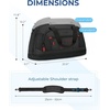 image:imageBAGSMART Gym Bag for Men Expandable Lightweight Workout with Shoe Compartment amp Wet Pocket Water Resistant Weekender Bag Black