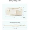 image:imageBAGSMART Gym Bag for Men amp Women Lightweight Duffel with Shoe Compartment Weekender Bags with Wet Pocket Workout Overnight Carry on for Travel BeigePink