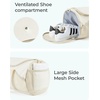 image:imageBAGSMART Gym Bag for Men amp Women Lightweight Duffel with Shoe Compartment Weekender Bags with Wet Pocket Workout Overnight Carry on for Travel BeigeBeige