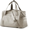 image:imageBAGSMART Gym Bag for Women Carry on Weekender Overnight Bag Travel Duffel Bags with Trolley Sleeve Personal Item Travel Bag Tote Bag Workout Dance BagBlackMediumBeige
