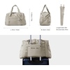 image:imageBAGSMART Gym Bag for Women Carry on Weekender Overnight Bag Travel Duffel Bags with Trolley Sleeve Personal Item Travel Bag Tote Bag Workout Dance BagBlackMediumBeige