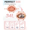 image:imageBAGSMART Gym Bag for Women Carry on Weekender Overnight Bag Travel Duffel Bags with Trolley Sleeve Personal Item Travel Bag Tote Bag Workout Dance BagBlackMediumOrange