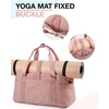 image:imageBAGSMART Gym Bag for Women Carry on Weekender Overnight Bag Travel Duffel Bags with Trolley Sleeve Personal Item Travel Bag Tote Bag Workout Dance BagBlackMediumDark Pink