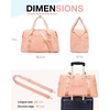 image:imageBAGSMART Gym Bag for Women Carry on Weekender Overnight Bag Travel Duffel Bags with Trolley Sleeve Personal Item Travel Bag Tote Bag Workout Dance BagBlackMediumOrange