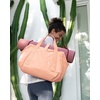 image:imageBAGSMART Gym Bag for Women Carry on Weekender Overnight Bag Travel Duffel Bags with Trolley Sleeve Personal Item Travel Bag Tote Bag Workout Dance BagBlackMediumOrange