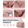 image:imageBAGSMART Gym Bag for Women Carry on Weekender Overnight Bag Travel Duffel Bags with Trolley Sleeve Personal Item Travel Bag Tote Bag Workout Dance BagBlackMediumDark Pink