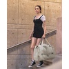 image:imageBAGSMART Gym Bag for Women Carry on Weekender Overnight Bag Travel Duffel Bags with Trolley Sleeve Personal Item Travel Bag Tote Bag Workout Dance BagBlackMediumBeige