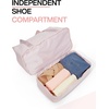 image:imageBAGSMART Gym Bag for Women Carry on Weekender Overnight Bag Travel Duffel Bags with Trolley Sleeve Personal Item Travel Bag Tote Bag Workout Dance BagBlackMediumPink