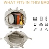 image:imageBAGSMART Gym Bag for Women Carry on Weekender Overnight Bag Travel Duffel Bags with Trolley Sleeve Personal Item Travel Bag Tote Bag Workout Dance BagBlackMediumBeige