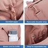 image:imageBAGSMART Gym Bag for Women Carry on Weekender Overnight Bag Travel Duffel Bags with Trolley Sleeve Personal Item Travel Bag Tote Bag Workout Dance BagBlackMediumDark Pink