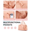 image:imageBAGSMART Gym Bag for Women Carry on Weekender Overnight Bag Travel Duffel Bags with Trolley Sleeve Personal Item Travel Bag Tote Bag Workout Dance BagBlackMediumOrange