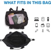 image:imageBAGSMART Gym Bag for Women Carry on Weekender Overnight Bag Travel Duffel Bags with Trolley Sleeve Personal Item Travel Bag Tote Bag Workout Dance BagBlackMediumBlack