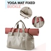 image:imageBAGSMART Gym Bag for Women Carry on Weekender Overnight Bag Travel Duffel Bags with Trolley Sleeve Personal Item Travel Bag Tote Bag Workout Dance BagBlackMediumBeige