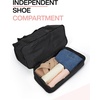 image:imageBAGSMART Gym Bag for Women Carry on Weekender Overnight Bag Travel Duffel Bags with Trolley Sleeve Personal Item Travel Bag Tote Bag Workout Dance BagBlackMediumBlack