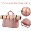 image:imageBAGSMART Gym Bag for Women Carry on Weekender Overnight Bag Travel Duffel Bags with Trolley Sleeve Personal Item Travel Bag Tote Bag Workout Dance BagBlackMediumDark Pink