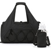 image:imageBAGSMART Gym Bag for Women Lightweight Duffel with Shoe Compartment Weekender with Wet Pocket Workout Yoga Tote Charcoal