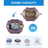 image:imageBAGSMART Large Gym Bag with Yoga Mat Buckle Weekender Overnight Bag for Women Travel Duffle Bag for Travel Essentials Carry On Tote Bag Hospital Bag for Labor and DeliveryPurple