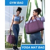 image:imageBAGSMART Large Gym Bag with Yoga Mat Buckle Weekender Overnight Bag for Women Travel Duffle Bag for Travel Essentials Carry On Tote Bag Hospital Bag for Labor and DeliveryPurple