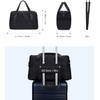 image:imageBAGSMART Large Gym Bag with Yoga Mat Buckle Weekender Overnight Bag for Women Travel Duffle Bag for Travel Essentials Carry On Tote Bag Hospital Bag for Labor and DeliveryBlack
