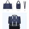 image:imageBAGSMART Large Gym Bag with Yoga Mat Buckle Weekender Overnight Bag for Women Travel Duffle Bag for Travel Essentials Carry On Tote Bag Hospital Bag for Labor and DeliveryNavy blue