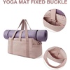 image:imageBAGSMART Large Gym Bag with Yoga Mat Buckle Weekender Overnight Bag for Women Travel Duffle Bag for Travel Essentials Carry On Tote Bag Hospital Bag for Labor and DeliveryPink
