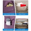 image:imageBAGSMART Large Gym Bag with Yoga Mat Buckle Weekender Overnight Bag for Women Travel Duffle Bag for Travel Essentials Carry On Tote Bag Hospital Bag for Labor and DeliveryPurple2 PCS