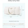 image:imageBAGSMART Puffer Gym Bag for Women Lightweight Duffel Bag with Shoe Compartment Weekender Bags with Wet Pocket Workout Overnight Carry on Bag for Travel BeigeCamel