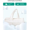 image:imageBAGSMART Puffer Gym Bag for Women Lightweight Duffel Bag with Shoe Compartment Weekender Bags with Wet Pocket Workout Overnight Carry on Bag for Travel BeigeBeige