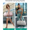 image:imageBAGSMART Puffer Gym Bag for Women Lightweight Duffel Bag with Shoe Compartment Weekender Bags with Wet Pocket Workout Overnight Carry on Bag for Travel BeigeBeige