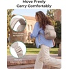 image:imageBAGSMART Small Backpacks for Women Lightweight Puffer Mini Backpack Purse with Pouch Quilted Casual Daypack WaterResistant Bookbag for Daily Travel College 2in1 Set Latte BrownBaby Blue