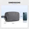 image:imageBAGSMART Travel Toiletry Bag for Men Dopp Kit Water Resistant Shaving Bag for Toiletries Accessories BlackMediumGrey