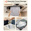 image:imageBAGSMART Vacuum Seal Storage Bags for Clothing Travel 18 Pack Travel Essentials Bundle includes Laundry Bag amp Waterproof Shoe Bag amp TSA Approved Toiletry Bag Hand Pump Included15 Combo Travel
