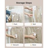 image:imageBAGSMART Vacuum Seal Storage Bags for Clothing Travel 18 Pack Travel Essentials Bundle includes Laundry Bag amp Waterproof Shoe Bag amp TSA Approved Toiletry Bag Hand Pump Included4 Combo Hanging
