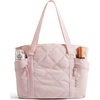 image:imageBAGSMART Crush Tote Bag for Women 20L Puffer Work Tote with Zipper Travel Essentials Quilted Nurse Hospital BagApink