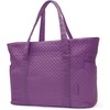 image:imageBAGSMART Crush Tote Bag for Women 20L Puffer Work Tote with Zipper Travel Essentials Quilted Nurse Hospital BagPurple