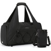 image:imageBAGSMART Gym Bag for Women Lightweight Duffel with Shoe Compartment Weekender with Wet Pocket Workout Yoga Tote Charcoal