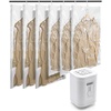 image:imageBAGSMART Vacuum Seal Storage Bags for Clothing Travel 18 Pack Travel Essentials Bundle includes Laundry Bag amp Waterproof Shoe Bag amp TSA Approved Toiletry Bag Hand Pump Included6 Combo Hanging