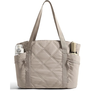 image:imageBAGSMART Crush Tote Bag for Women 20L Puffer Work Tote with Zipper Travel Essentials Quilted Nurse Hospital BagCamel