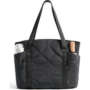 image:imageBAGSMART Crush Tote Bag for Women 20L Puffer Work Tote with Zipper Travel Essentials Quilted Nurse Hospital BagCharcoal