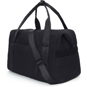 image:imageBAGSMART Large Gym Bag with Yoga Mat Buckle Weekender Overnight Bag for Women Travel Duffle Bag for Travel Essentials Carry On Tote Bag Hospital Bag for Labor and DeliveryBlack