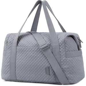 image:imageBAGSMART Large Gym Bag with Yoga Mat Buckle Weekender Overnight Bag for Women Travel Duffle Bag for Travel Essentials Carry On Tote Bag Hospital Bag for Labor and DeliveryGrey