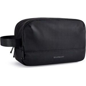 image:imageBAGSMART Travel Toiletry Bag for Men Dopp Kit Water Resistant Shaving Bag for Toiletries Accessories BlackMediumBlack