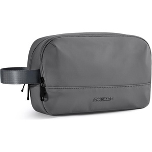 image:imageBAGSMART Travel Toiletry Bag for Men Dopp Kit Water Resistant Shaving Bag for Toiletries Accessories BlackMediumGrey