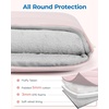 image:imageBAGSMART 156 Inch Laptop Sleeve with Pocket Puffy Laptop Case for Work  Quilted Laptop Bag for Women with Strap Portable M5 MacBook Pro 16 HP Dell Lenovo ASUS for CollegeBrown